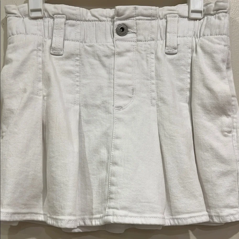 Abercrombie‎ Kids White Denim Skirt With Pockets Size 9/10